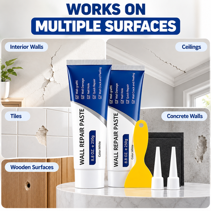 All-in-One Drywall Repair Paste Kit with Scraper & Sanding Tool | Pack of 2