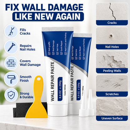 All-in-One Drywall Repair Paste Kit with Scraper & Sanding Tool | Pack of 2