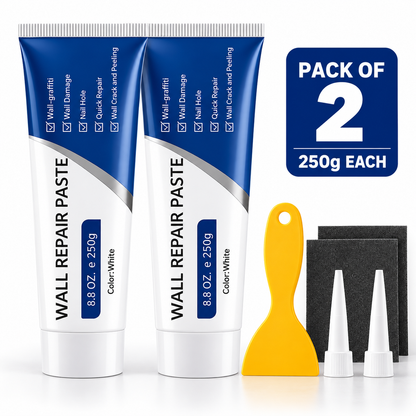 All-in-One Drywall Repair Paste Kit with Scraper & Sanding Tool | Pack of 2