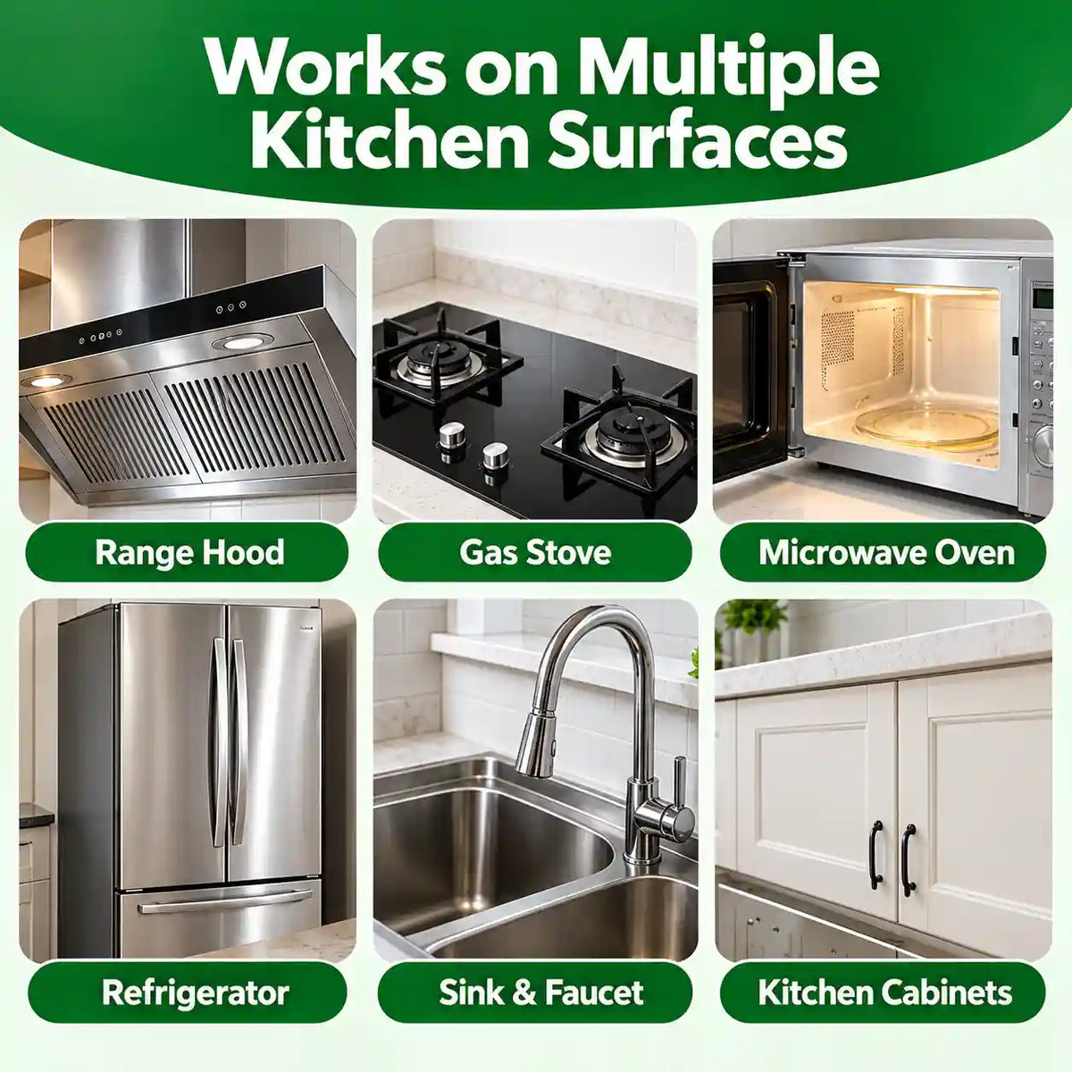 Multifunctional Kitchen Appliance Cleaner Spray — 318 ml