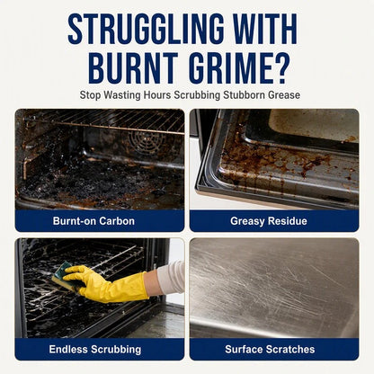 Heavy-Duty Oven & Cooktop Cleaner Spray – Powerful Grease & Burnt-On Stain Remover ✨